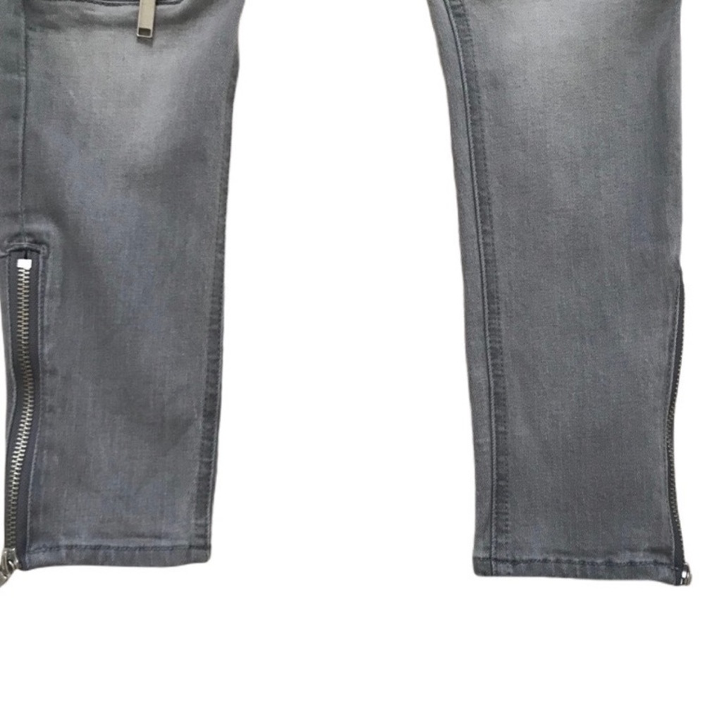 H&M Gray Moto Jeans Size 26 - Picture 6 of 8